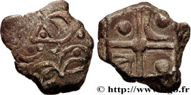 GALLIA - SOUTH WESTERN GAUL - CADURCI (Area of Cahors)
Type : Drachme “à la tête triangulaire”, S. 120 
Date : IIe-Ier siècle av. J.-C 
Metal : silver...