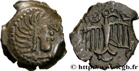 GALLIA - CARNUTES (Beauce area)
Type : Bronze à l’aigle et à la rouelle, tête à droite 
Date : c. 52 AC. 
Mint name / Town : Chartres (28) 
Metal : br...