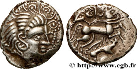 REDONES (Area of Rennes)
Type : Statère d'argent au sanglier, classe II, var. 2 
Date : c. 60-50 AC. 
Mint name / Town : Vannes (56) 
Metal : silver 
...