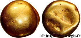 SENONES (Area of Sens)
Type : Quart de statère globulaire au segment 
Date : c. 100-80 AC. 
Metal : gold 
Diameter : 7,5  mm
Weight : 1,79  g.
Rarity ...