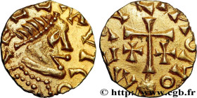 PSEUDO-IMPERIAL COINAGE
Type : Triens 
Date : c. 520-550 
Date : s.m. 
Mint name / Town : Celle-Lévescault 
Metal : gold 
Millesimal fineness : 1000  ...