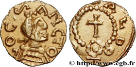 LIEUSAINT (LOCUS SANCTUS) - Seine-et-Marne
Type : Triens 
Date : c. 600-675 
Date : s.m. 
Mint name / Town : Lieusaint 
Metal : gold 
Diameter : 13,5 ...
