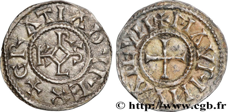 CHARLES II LE CHAUVE / THE BALD
Type : Denier 
Date : c. 864-875 
Date : n.d. 
M...
