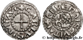 CHARLES THE BALD AND COINAGE IN HIS NAME
Type : Obole 
Date : c. 900 
Date : n.d. 
Mint name / Town : Nevers 
Metal : silver 
Diameter : 17,5  mm
Orie...