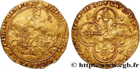 CHARLES V LE SAGE / THE WISE
Type : Franc à cheval 
Date : 03/09/1364 
Date : n.d. 
Metal : gold 
Millesimal fineness : 1000  ‰
Diameter : 28,5  mm
Or...
