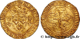 CHARLES VII LE BIEN SERVI / THE WELL-SERVED
Type : Écu d'or à la couronne ou écu neuf (faux d’époque ?) 
Date : 12/08/1445 
Date : n.d. 
Mint name / T...