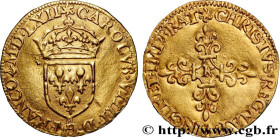 CHARLES IX
Type : Écu d'or au soleil, 1er type, sans le titre REX 
Date : 1562 
Mint name / Town : Bordeaux 
Quantity minted : 870 
Metal : gold 
Mill...