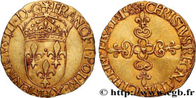 HENRY III
Type : Écu d'or au soleil, 3e type 
Date : 1588 
Mint name / Town : La Rochelle 
Quantity minted : 1800 
Metal : gold 
Millesimal fineness :...