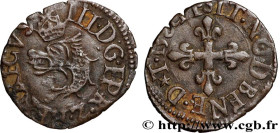 HENRY III
Type : Liard du Dauphiné, 1er type 
Date : 1582 
Mint name / Town : Grenoble 
Quantity minted : 218880 
Metal : billon 
Millesimal fineness ...