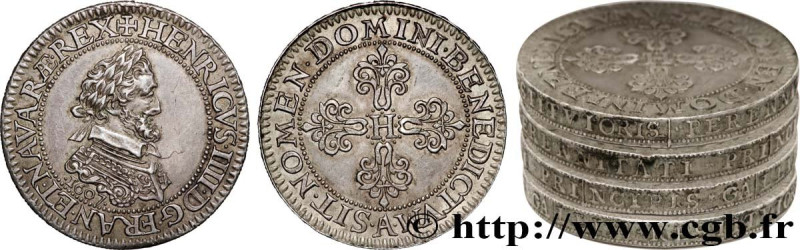 HENRY IV
Type : Piéfort de poids quadruple du quart de franc 
Date : 1607 
Mint ...