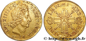 LOUIS XIV "THE SUN KING"
Type : Double louis d'or aux huit L et aux insignes 
Date : 1701 
Mint name / Town : Paris 
Quantity minted : 74652 
Metal : ...