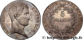 PREMIER EMPIRE / FIRST FRENCH EMPIRE
Type : 5 francs Napoléon Empereur, Calendrier révolutionnaire 
Date : An 13 (1804-1805) 
Mint name / Town : Paris...