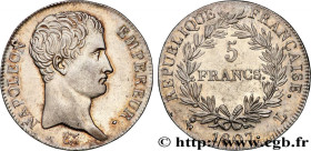 PREMIER EMPIRE / FIRST FRENCH EMPIRE
Type : 5 francs Napoléon Empereur, Calendrier grégorien 
Date : 1807 
Mint name / Town : Bayonne 
Quantity minted...