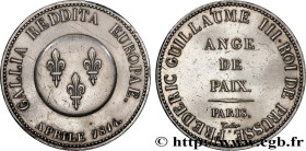 PREMIER EMPIRE / FIRST FRENCH EMPIRE
Type : Ange de Paix, module de 5 francs pour Frédéric-Guillaume de Prusse en argent 
Date : 1814 
Mint name / Tow...