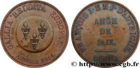 PREMIER EMPIRE / FIRST FRENCH EMPIRE
Type : Ange de Paix, module de 5 francs pour François Ier d’Autriche 
Date : 1814 
Mint name / Town : Paris 
Meta...