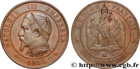 SATIRICAL COINS - 1870 WAR AND BATTLE OF SEDAN
Type : Dix centimes Napoléon III, tête nue, satirique en religieux 
Date : 1856 
Mint name / Town : Mar...