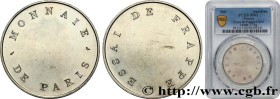 V REPUBLIC
Type : Essai de frappe en Cu-Ni au module de 34 mm 
Date : n.d. 
Quantity minted : --- 
Metal : copper nickel 
Diameter : 34  mm
Orientatio...