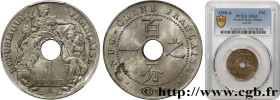 FRENCH INDOCHINA
Type : Essai 1 Centième en cuivre jaune 
Date : 1910 
Mint name / Town : Paris 
Quantity minted : - 
Metal : brass 
Diameter : 26  mm...