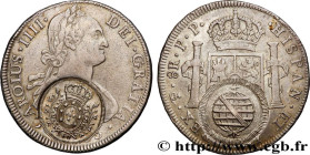 BRAZIL
Type : 960 Reis contremarquée sur un 8 Reales Potosi 
Date : 180[?] 
Metal : silver 
Millesimal fineness : 900  ‰
Diameter : 41  mm
Orientation...