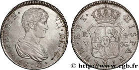 SPAIN - KINGDOM OF SPAIN - FERDINAND VII
Type : 4 Reales 
Date : 1810 
Mint name / Town : Valence 
Quantity minted : - 
Metal : silver 
Millesimal fin...