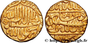 INDIA - MUGHAL EMPIRE - JALA UD-DIN AKBAR
Type : Mohur AH 983 
Date : 1576 
Mint name / Town : Dehli 
Quantity minted : - 
Metal : gold 
Diameter : 21...