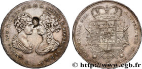 ITALY - KINGDOM OF ETRURIA - CHARLES-LOUIS and MARIE-LOUISE
Type : 10 Paoli ou Francescone, contremarqué du buste de Napoléon 
Date : 1807 
Mint name ...