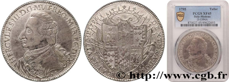 ITALY - MODENA - ERCOLE III D'ESTE
Type : Tallero 
Date : 1795 
Mint name / Town...
