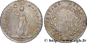 ITALY - NEAPOLITAN REPUBLIC
Type : 12 Carlini ou Piastre 
Date : 1799 
Mint name / Town : Naples 
Quantity minted : - 
Metal : silver 
Millesimal fine...