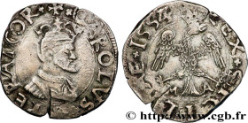 ITALY - KINGDOM OF SICILY - CHARLES V
Type : 2 Tari 
Date : n.d. 
Metal : silver 
Diameter : 26  mm
Orientation dies : 11  h.
Weight : 5,80  g.
Edge :...