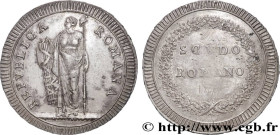 ITALY - FIRST ROMAN REPUBLIC
Type : Scudo  
Date : (1797-1798) 
Date : n.d. 
Mint name / Town : Rome 
Metal : silver 
Diameter : 41,5  mm
Orientation ...