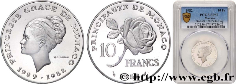 MONACO
Type : Piéfort en argent de 10 Francs princesse Grace de Monaco 
Date : 1...