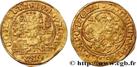 FLANDERS - COUNTY OF FLANDERS - LOUIS OF MALE
Type : Quart de chaise d'or à l'aigle 
Date : c. 1352/3 
Date : n.d. 
Mint name / Town : Bruges 
Metal :...