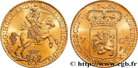 NETHERLANDS - HOLLAND
Type : 7 Gulden ou demi-cavalier d'or - Refrappe (restrike) 
Date : (1750) 
Mint name / Town : Dordrecht 
Metal : gold 
Millesim...