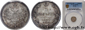 RUSSIA - ALEXANDER II
Type : 5 Kopecks  
Date : 1859 
Mint name / Town : Saint-Petersbourg 
Quantity minted : - 
Metal : silver 
Millesimal fineness :...