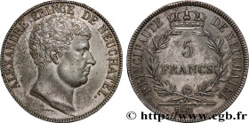SWITZERLAND - PRINCIPALITY OF NEUCHÂTEL - ALEXANDRE BERTHIER
Type : Essai en étain de 5 francs 
Date : 181- 
Mint name / Town : Paris 
Metal : tin 
Di...