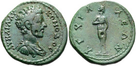 THRAKIEN. ANCHIALOS. Commodus, 180 - 192 n. Chr. ø 25mm (9.58g). Vs.: ΑΥΤ ΚΑΥ ·Λ· ΑΥΡ ΚΟΜΟΔΟΣ, drapierte Panzerbüste n. r. Rs.: ΑΓΧΙΑ-ΛΕΩΝ, Venus Pudi...