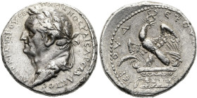NÖRDLICHE LEVANTE. ANTIOCHIA AM ORONTES. Vespasian, 69 - 79 n. Chr. Tetradrachme ø 25mm (14.76g). 71 - 72 n. Chr. Vs.: ΑΥΤΟΚΡΑΤΩΡ ΟΥΕΣ-ΠΑΣΙΑΝΟΣ ΚΑΙΣΑΡ...
