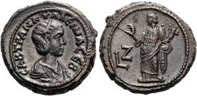 NORDAFRIKA. ALEXANDRIA. Tranquillina, 238 - 244 n. Chr. Billon-Tetradrachme ø 24mm (13.78g). 243 - 244 n. Chr. Vs.: ΣΑΒ ΤΡΑΝΚΥΛΛΕΙΝΑ ΣΕΒ, drapierte Bü...