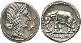 RÖMISCHE REPUBLIK NACH 211 V. CHR. Q. Caecilius Metellus Pius, 81 v. Chr. Denar ø 18mm (3.97g). Mzst.in Norditalien. Vs.: Kopf der Pietas mit Diadem n...