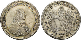 AUGSBURG, Bistum. Josef von Hessen-Darmstadt, 1740 - 1768. 1/2 Reichstaler ø 34mm (14.65g). 1744 M, Ausburg. Brustbild in geistlichem Ornat nach recht...
