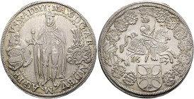 DEUTSCHER ORDEN. Maximilian I. von Österreich, 1590 - 1618. Reichstaler ø 40mm (28.55g). 1613 (aus den Stempeln von 1612 umgeschnitten), Hall. Sogenan...