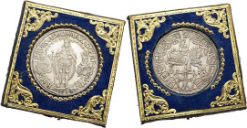 DEUTSCHER ORDEN. Maximilian I. von Österreich, 1590 - 1618. Dicker, doppelter Reichstaler ø 47mm (56.78g). 1614, Hall. Sogenannter "Doppelter Schildta...