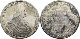 EICHSTÄTT, BISTUM. Raimund Anton von Strasoldo, 1757 - 1781. Konventionstaler ø 40mm (27.88g). 1764, Nürnberg. Brustbild in geistlichem Ornat nach rec...