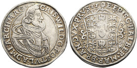 MAGDEBURG, Erzbistum. Christian Wilhelm von Brandenburg, 1608 - 1631. 1/2 Reichstaler ø 37mm (14.26g). 1625 AK, Halle. Drapiertes und geharnischtes Br...