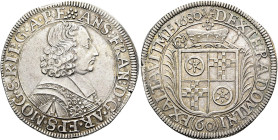 MAINZ, Erzbistum. Anselm Franz von Ingelheim, 1679 - 1695. Sortengulden zu 60 Kreuzern ø 36mm (19.18g). 1680 MF, Mainz. Brustbild in geistlichem Ornat...