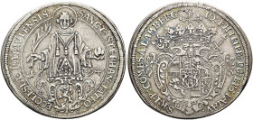 PASSAU, Bistum. Johann Philipp Graf von Lamberg, 1689 - 1712. 1/2 Reichstaler ø 34mm (14.39g). 1694 MF-SS, Regensburg. Der Heilige Stephan von vorne m...