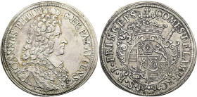 PASSAU, Bistum. Johann Philipp Graf von Lamberg, 1689 - 1712. Reichstaler ø 42mm (29.02g). 1697 PHM-MF, Regensburg. Brustbild in geistlichem Ornat nac...