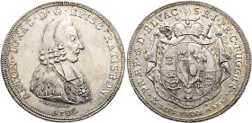 REGENSBURG, Bistum. Anton Ignaz von Fugger-Glött, 1769-1787. Konventionstaler ø 41mm (28.04g). 1768 GCB, Regensburg. Brustbild in geistlichem Ornat na...