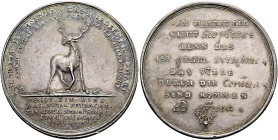 SACHSEN - GOTHA (- ALTENBURG). Silbermedaille ø 36mm (14.57g). o.J. (um 1700), unsigniert (von unbekanntem Medailleur nach Vorbild Wermuths). Sogenann...