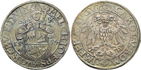 WÜRZBURG, BISTUM. Melchior Zobel von Giebelstadt, 1544 - 1558. Taler ø 39mm (28.83g). 1554, Würzburg. Mit dem Titel von Kaiser Karl V. (1530 - 1558). ...